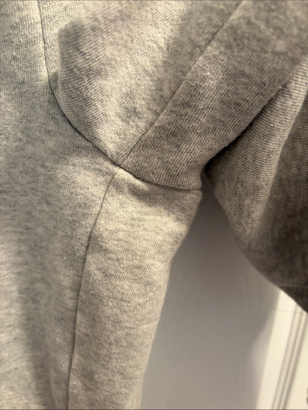 aerie Gray Wide-Leg Ribbed Sweatpants - Picture 6 of 7